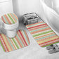 Nigerian Aso Oke African Ethnic Stripes Bathroom Set