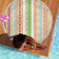 Nigerian Aso Oke African Ethnic Stripes Beach Blanket