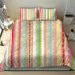 Nigerian Aso Oke African Ethnic Stripes Bedding Set