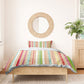 Nigerian Aso Oke African Ethnic Stripes Bedding Set