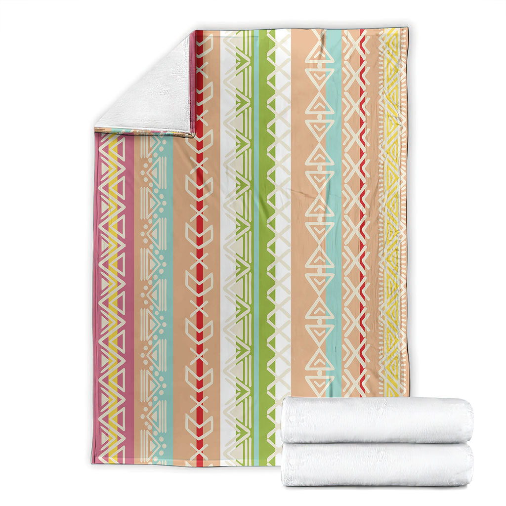 Nigerian Aso Oke African Ethnic Stripes Blanket