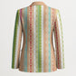 Nigerian Aso Oke African Ethnic Stripes Blazer