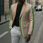 Nigerian Aso Oke African Ethnic Stripes Blazer