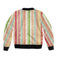 Nigerian Aso Oke African Ethnic Stripes Bomber Jacket