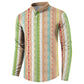 Nigerian Aso Oke African Ethnic Stripes Button Sweatshirt