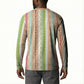 Nigerian Aso Oke African Ethnic Stripes Button Sweatshirt
