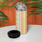 Nigerian Aso Oke African Ethnic Stripes 4 in 1 Can Cooler Tumbler