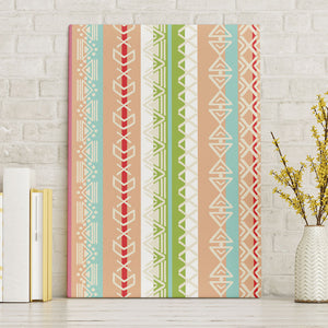 Nigerian Aso Oke African Ethnic Stripes Canvas Wall Art