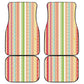 Nigerian Aso Oke African Ethnic Stripes Car Mats