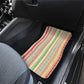 Nigerian Aso Oke African Ethnic Stripes Car Mats