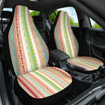 Nigerian Aso Oke African Ethnic Stripes Car Seat Cover