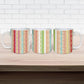 Nigerian Aso Oke African Ethnic Stripes Ceramic Mug