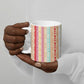 Nigerian Aso Oke African Ethnic Stripes Ceramic Mug