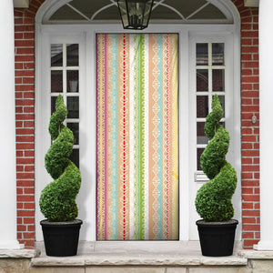 Nigerian Aso Oke African Ethnic Stripes Door Cover