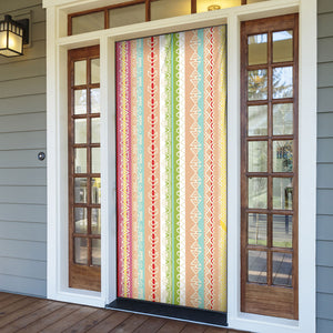 Nigerian Aso Oke African Ethnic Stripes Door Cover