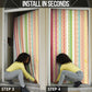 Nigerian Aso Oke African Ethnic Stripes Door Cover