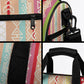 Nigerian Aso Oke African Ethnic Stripes Duffle Bag