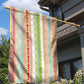 Nigerian Aso Oke African Ethnic Stripes Garden Flag