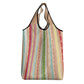 Nigerian Aso Oke African Ethnic Stripes Grocery Bag