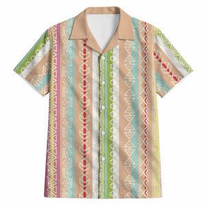 Nigerian Aso Oke African Ethnic Stripes Hawaiian Shirt