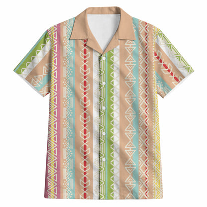 Nigerian Aso Oke African Ethnic Stripes Hawaiian Shirt
