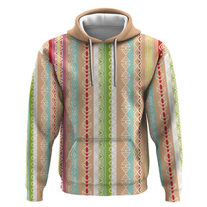 Nigerian Aso Oke African Ethnic Stripes Hoodie