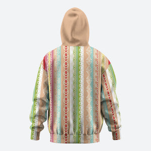 Nigerian Aso Oke African Ethnic Stripes Hoodie
