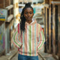Nigerian Aso Oke African Ethnic Stripes Hoodie