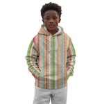 Nigerian Aso Oke African Ethnic Stripes Kid Hoodie