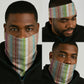 Nigerian Aso Oke African Ethnic Stripes Neck Gaiter