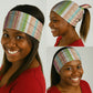 Nigerian Aso Oke African Ethnic Stripes Neck Gaiter