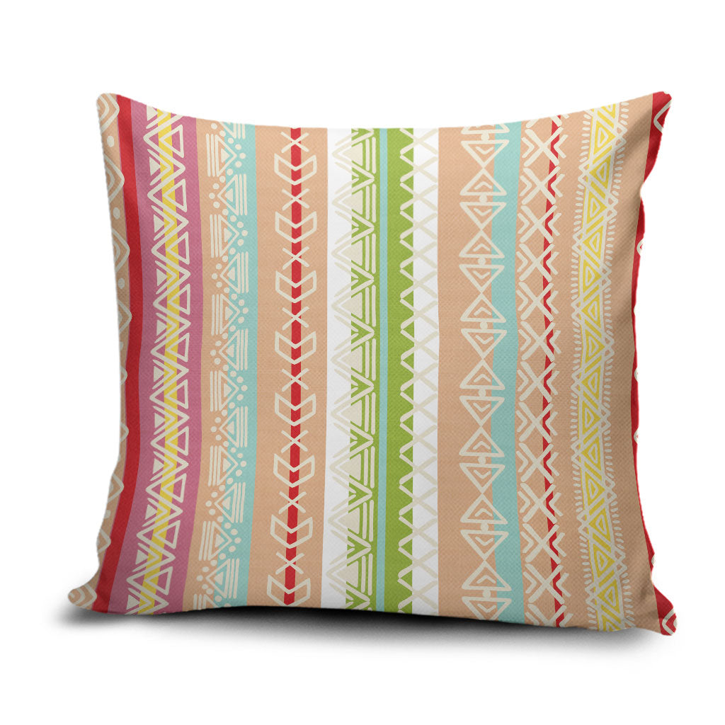 Nigerian Aso Oke African Ethnic Stripes Pillow Cover