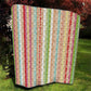 Nigerian Aso Oke African Ethnic Stripes Quilt