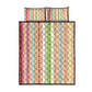 Nigerian Aso Oke African Ethnic Stripes Quilt Bed Set