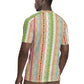 Nigerian Aso Oke African Ethnic Stripes Rugby Jersey