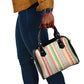 Nigerian Aso Oke African Ethnic Stripes Shoulder Handbag
