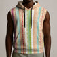 Nigerian Aso Oke African Ethnic Stripes Sleeveless Hoodie