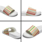 Nigerian Aso Oke African Ethnic Stripes Slide Sandals