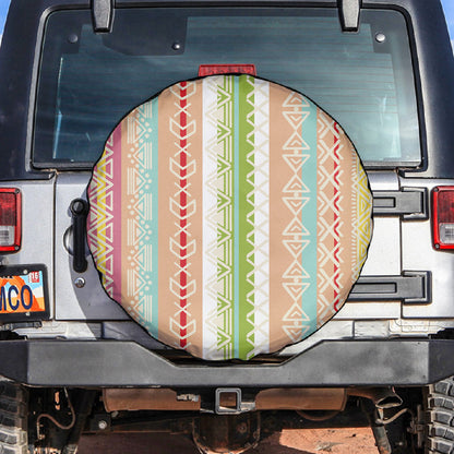 Nigerian Aso Oke African Ethnic Stripes Spare Tire Cover