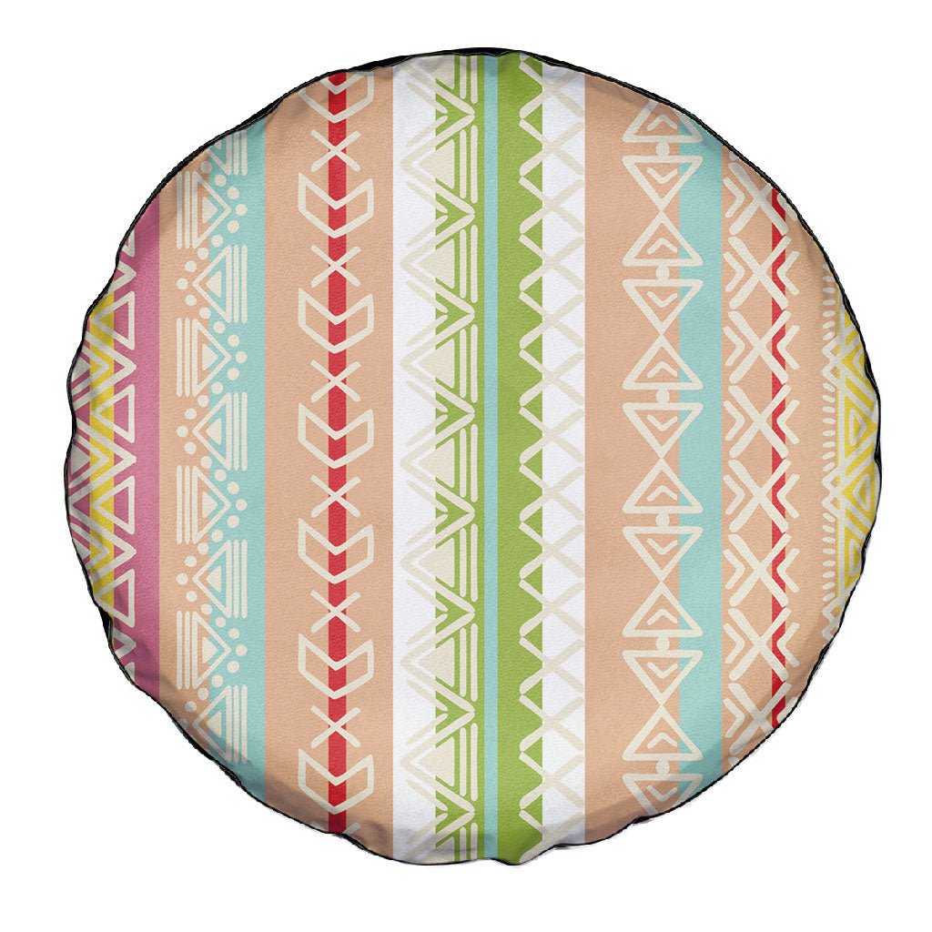 Nigerian Aso Oke African Ethnic Stripes Spare Tire Cover