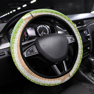 Nigerian Aso Oke African Ethnic Stripes Steering Wheel Cover