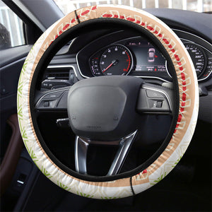 Nigerian Aso Oke African Ethnic Stripes Steering Wheel Cover