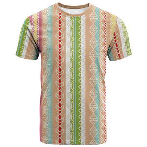 Nigerian Aso Oke African Ethnic Stripes T shirt