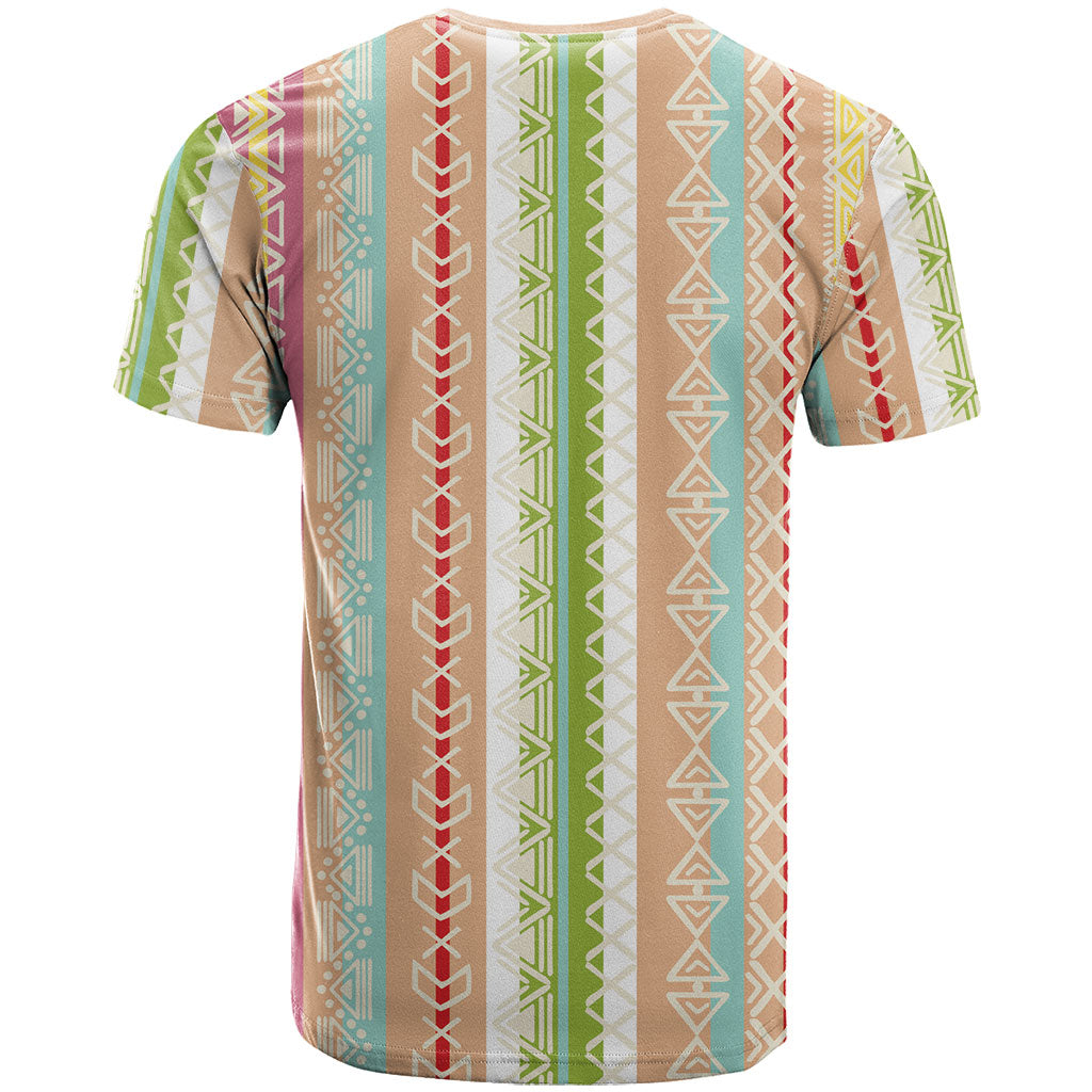 Nigerian Aso Oke African Ethnic Stripes T shirt