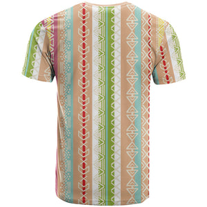 Nigerian Aso Oke African Ethnic Stripes T shirt