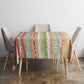 Nigerian Aso Oke African Ethnic Stripes Tablecloth