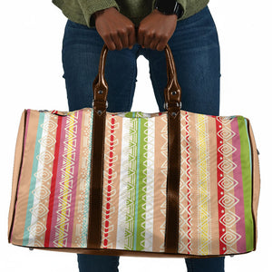 Nigerian Aso Oke African Ethnic Stripes Travel Bag