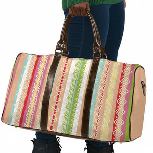 Nigerian Aso Oke African Ethnic Stripes Travel Bag