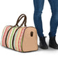 Nigerian Aso Oke African Ethnic Stripes Travel Bag