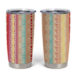 Nigerian Aso Oke African Ethnic Stripes Tumbler Cup